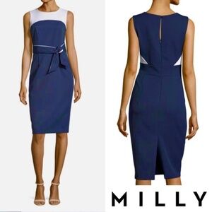 MILLY Navy & White Combo “Hassel” Dress size 2